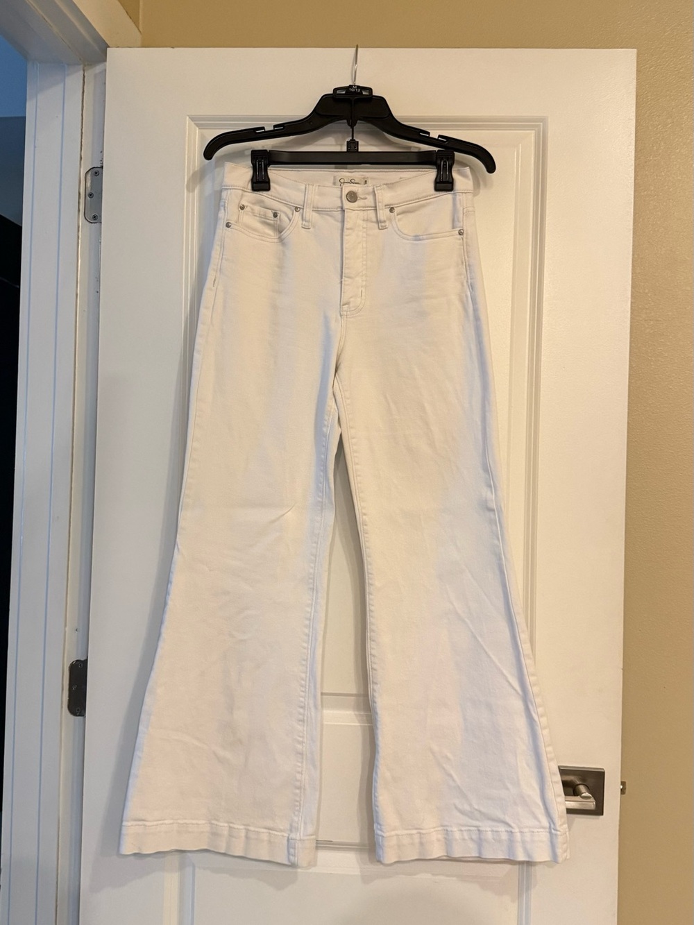 Jessica Simpson White Wide Leg Trouser